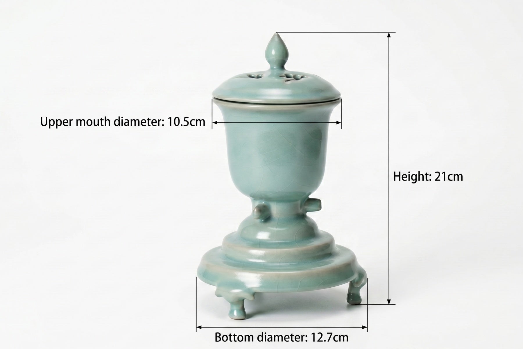 Ru Ware Celadon Qin Censer