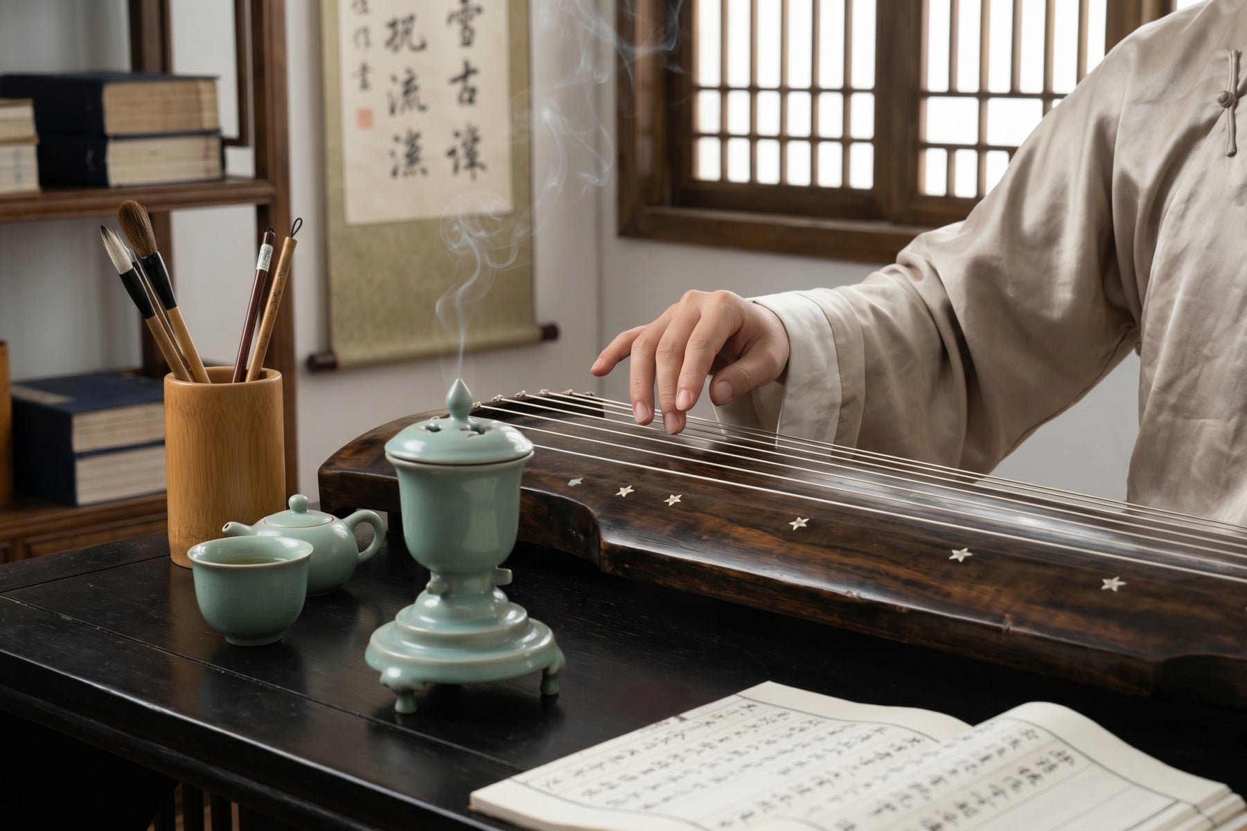 Ru Ware Celadon Qin Censer