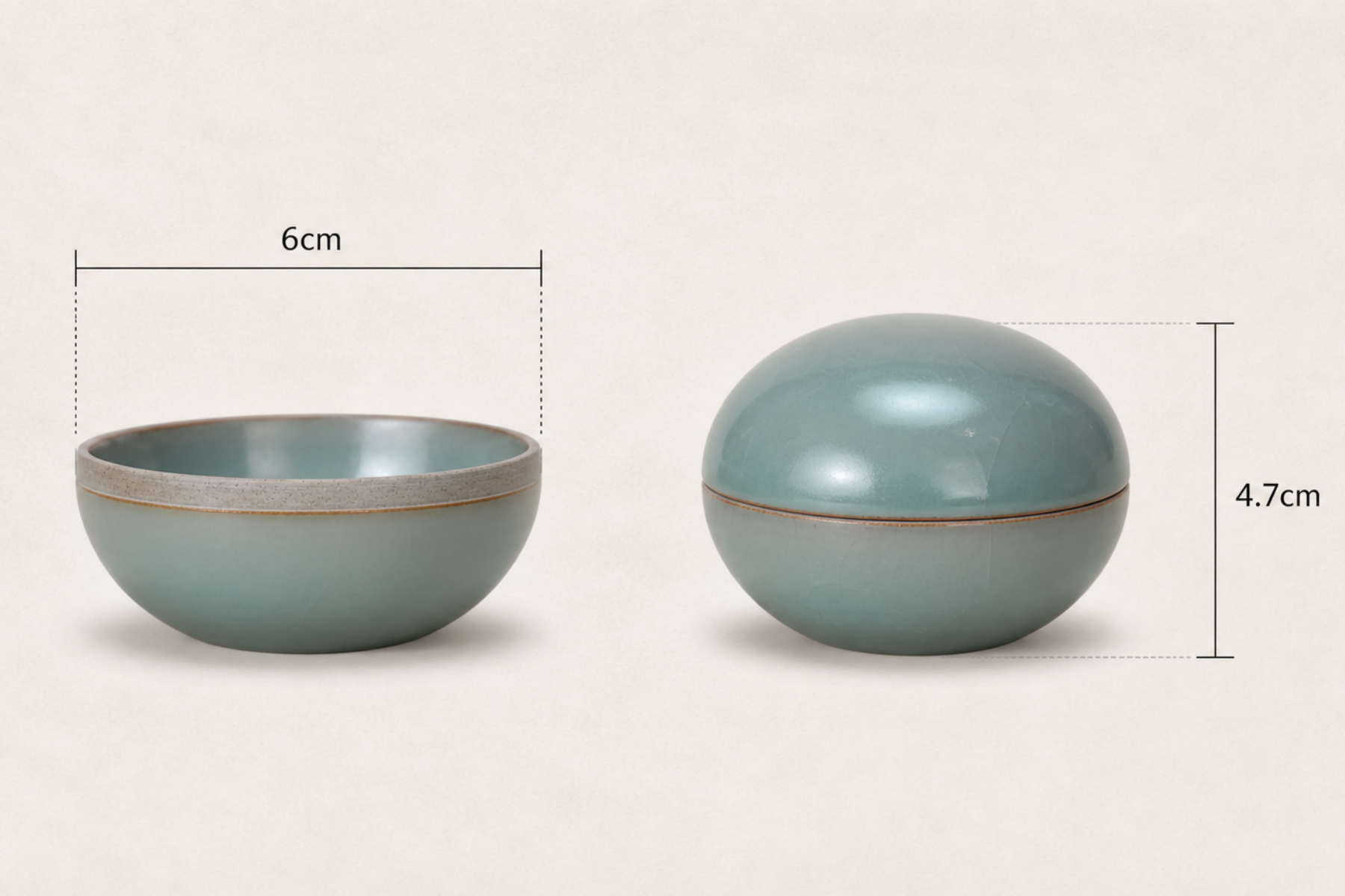 Ru Ware Celadon Powder Box
