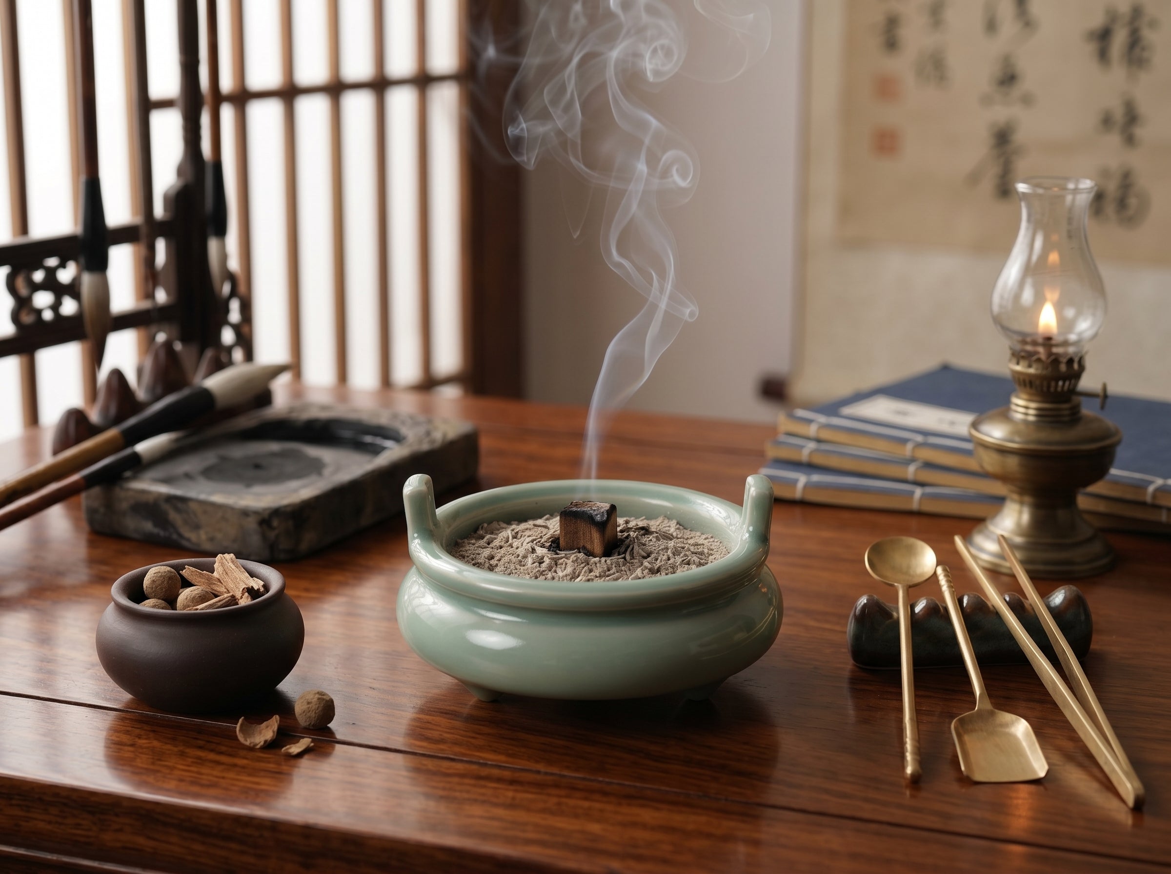 Ru Ware Celadon Twin-Handle Censer