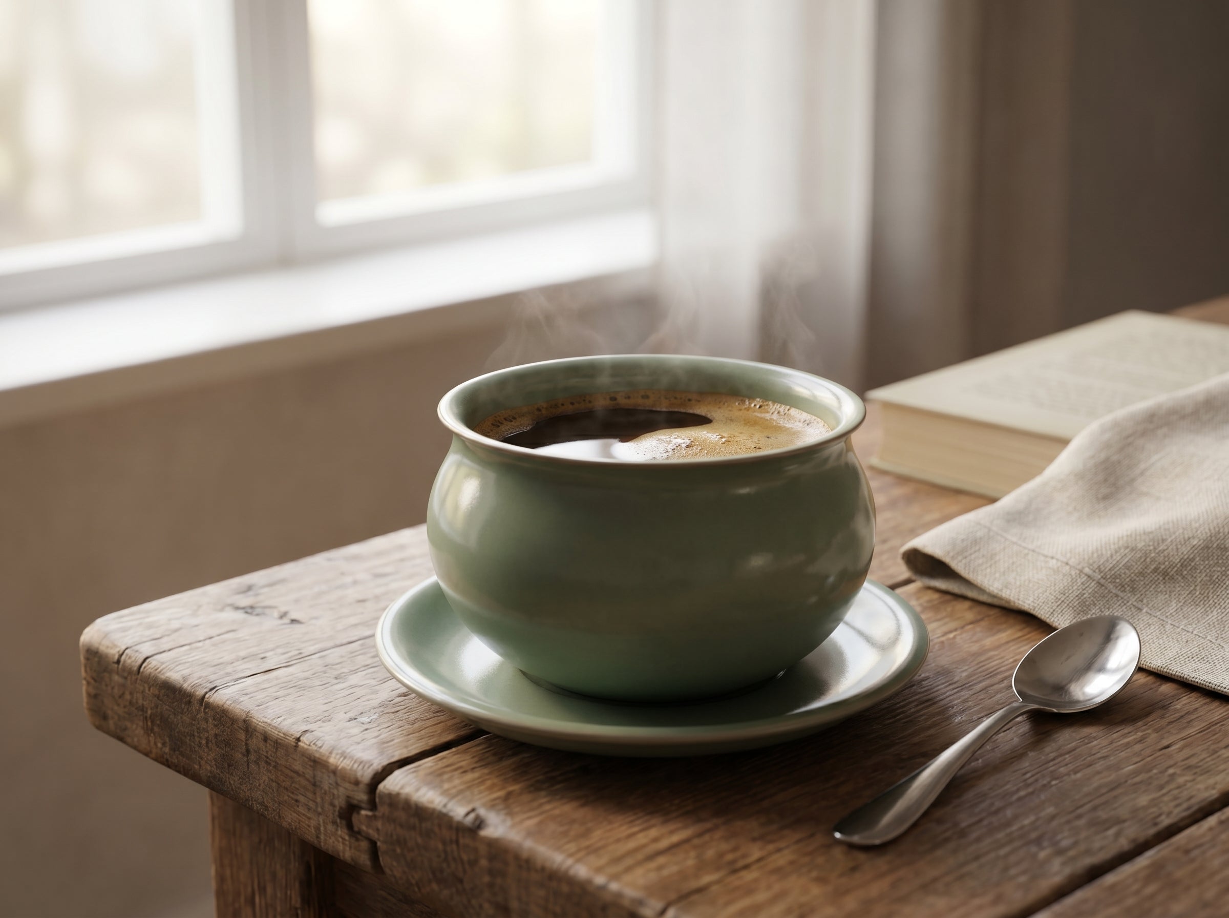Ru Ware Celadon Drum Cup