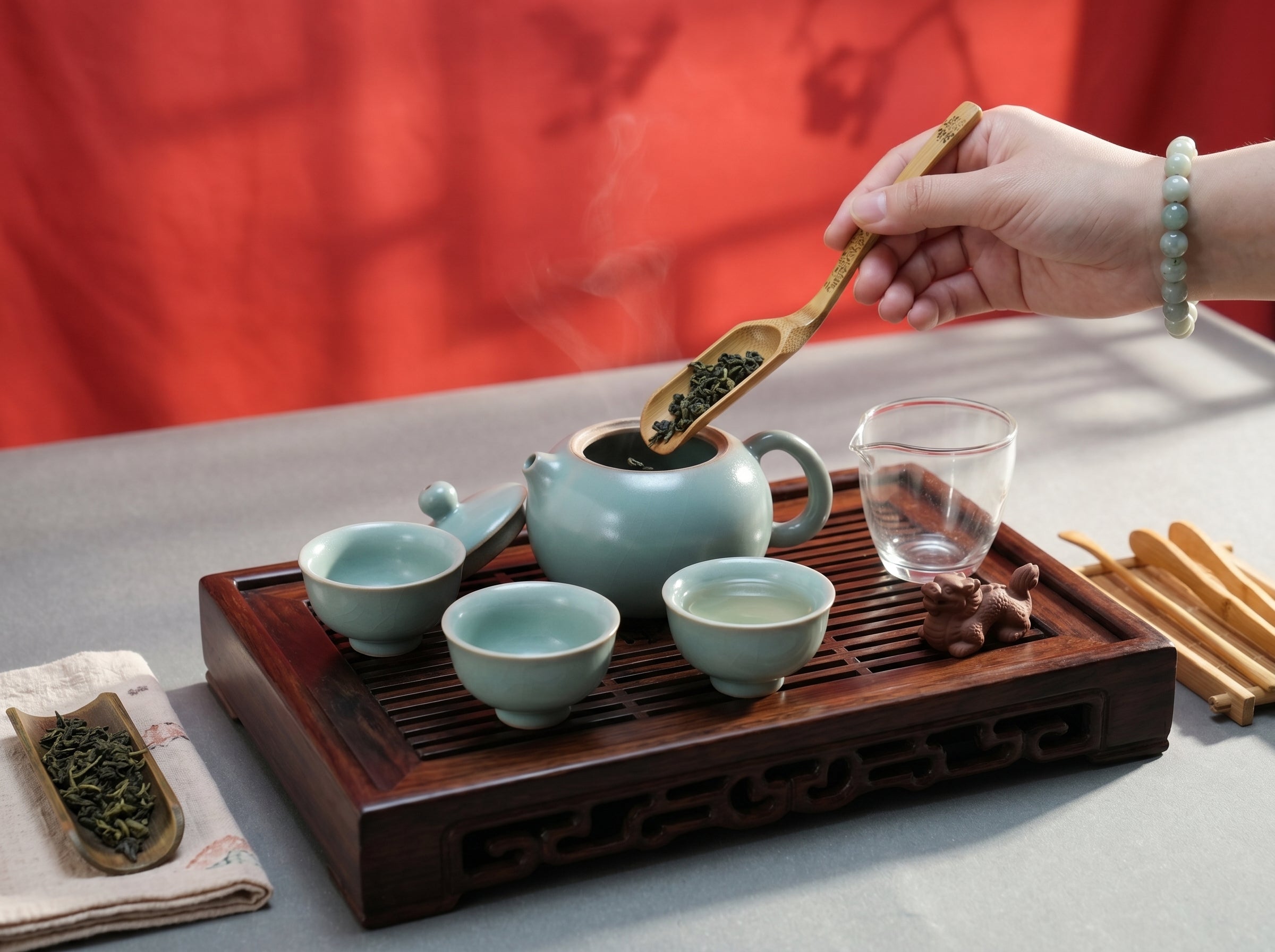 Ru Ware Celadon Mini Xishi Teapot