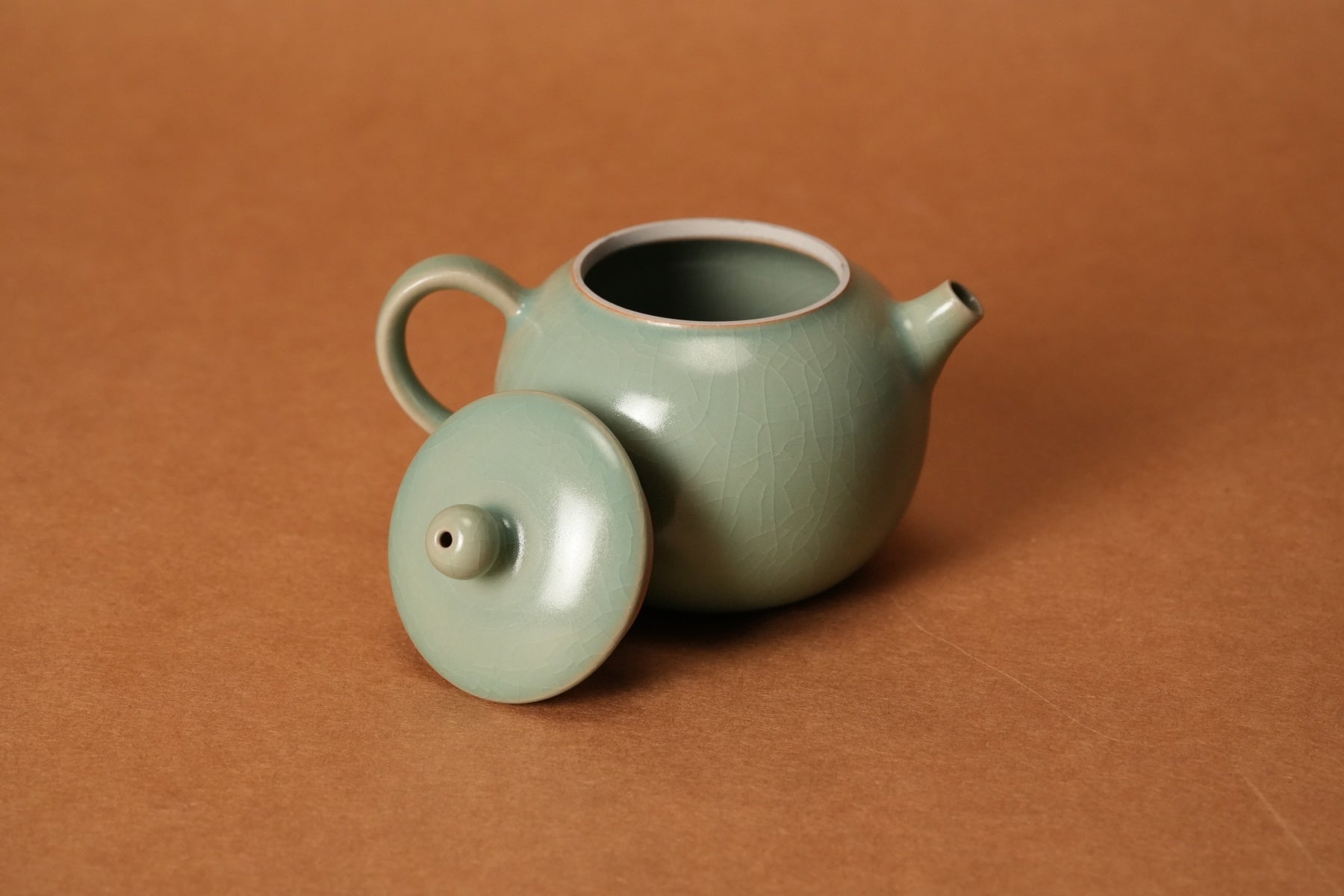 Ru Ware Celadon Apple Teapot