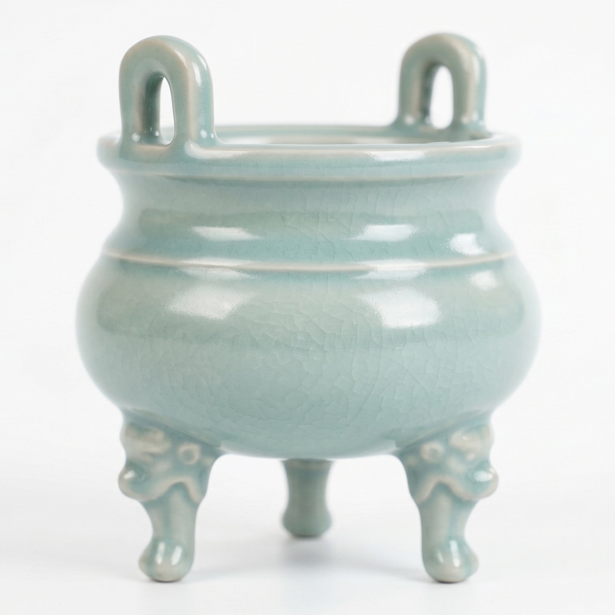 Ru Ware Celadon Beast-Foot Incense Burner