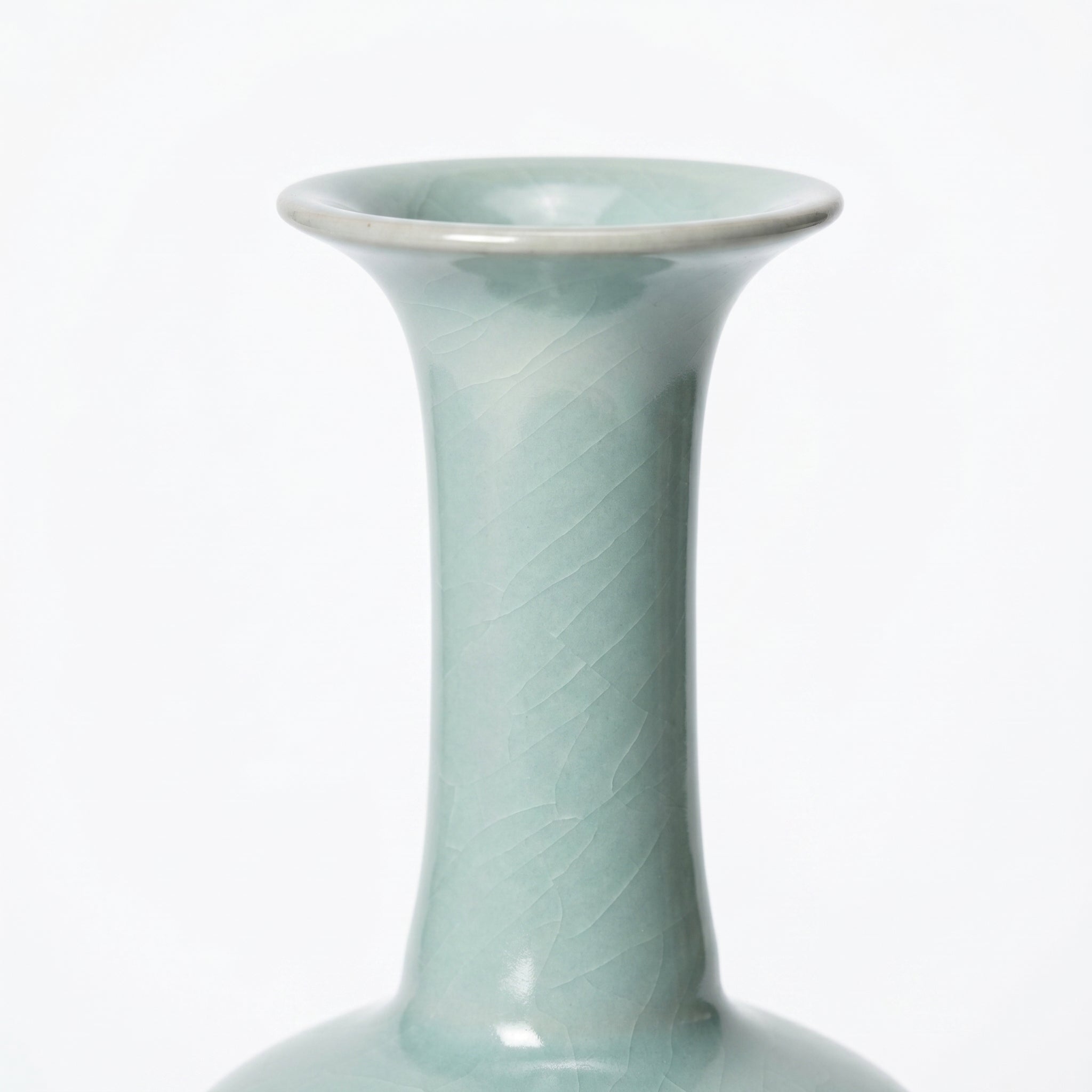 Ru Ware Celadon Drum-Belly Vase