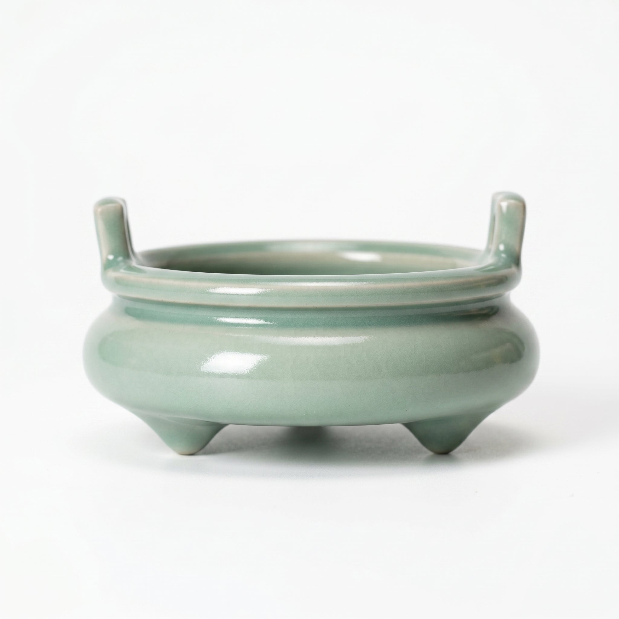 Ru Ware Celadon Twin-Handle Censer