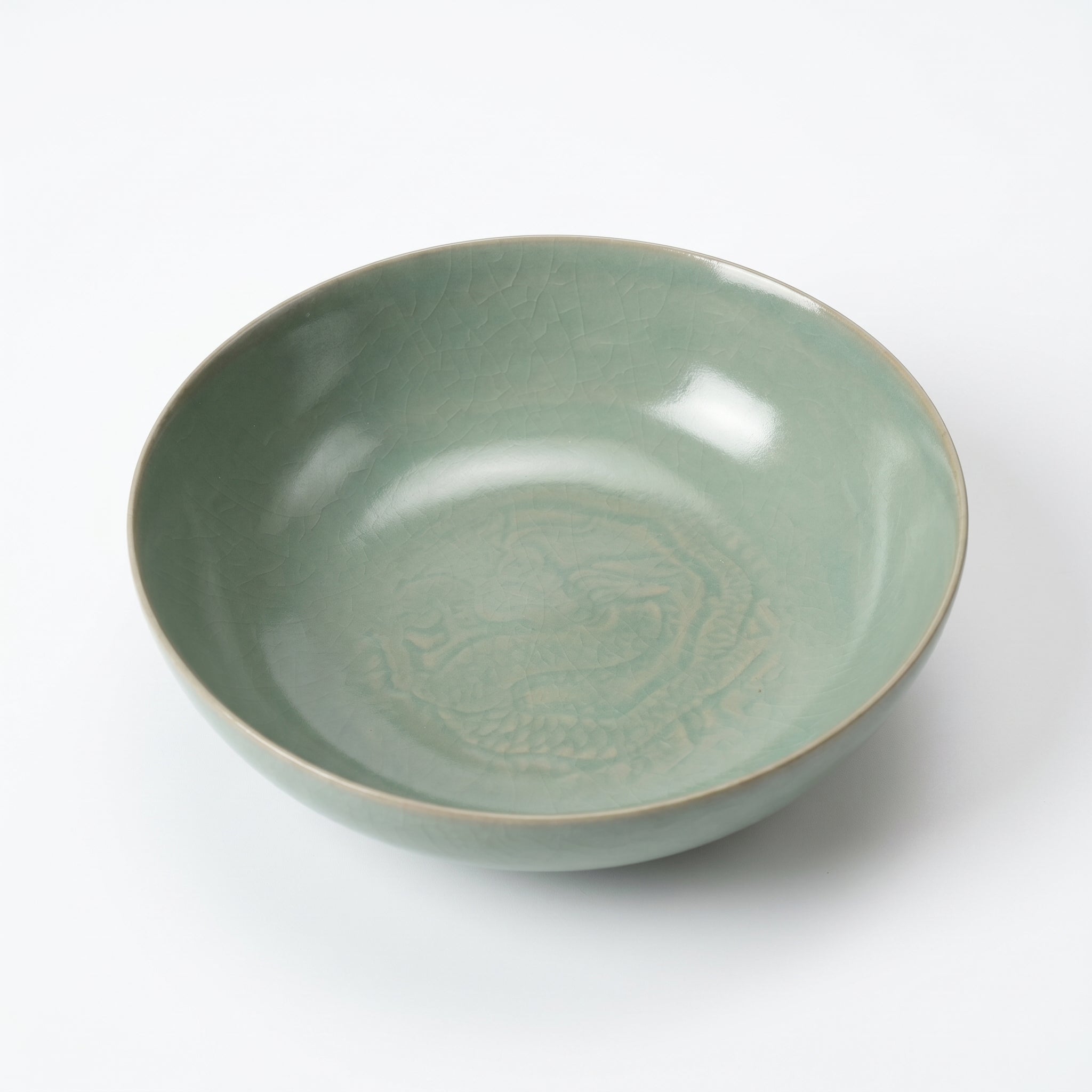 Ru Ware Celadon Dragon Motif Bowl