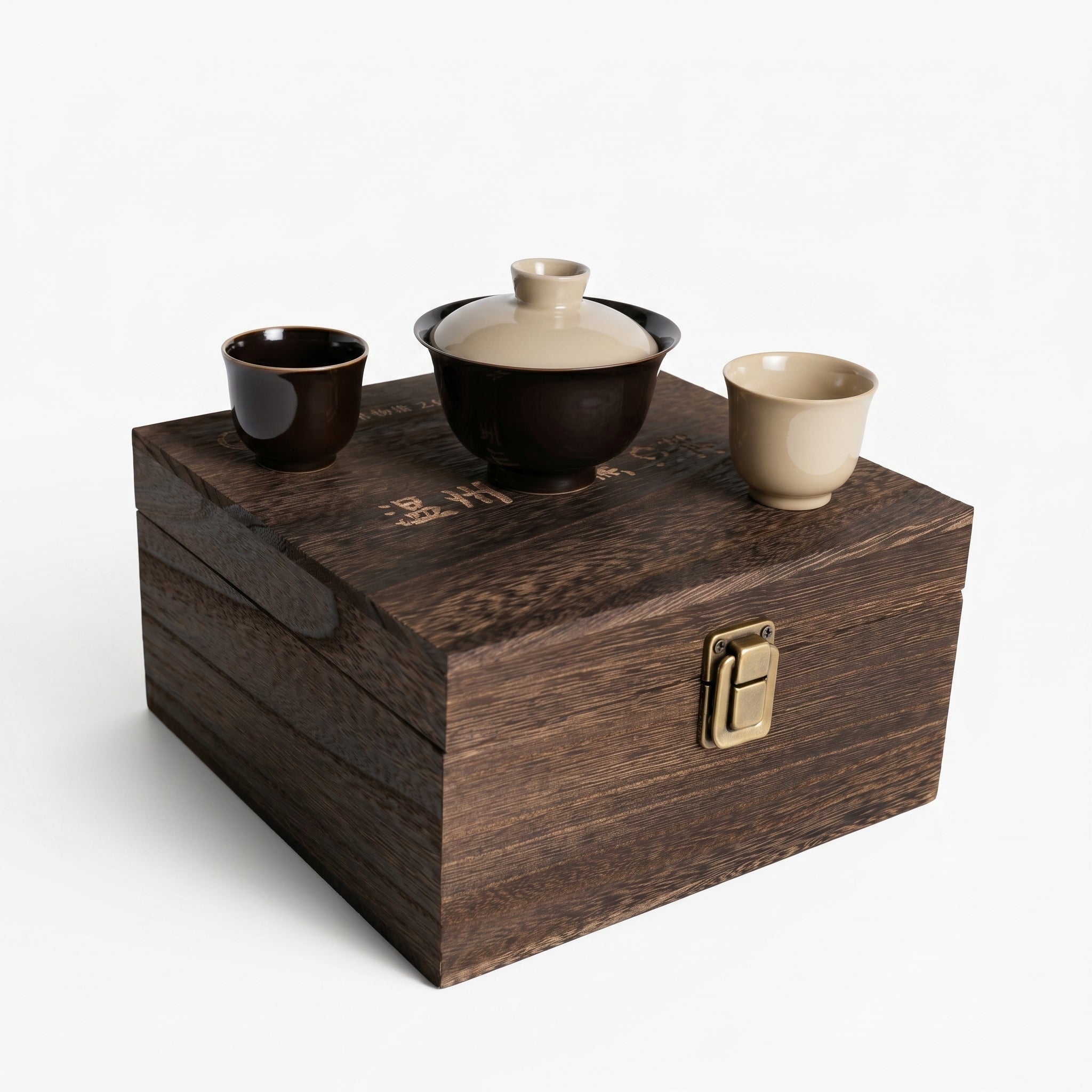 Ou Ware Two-Tone Gaiwan Tea Set