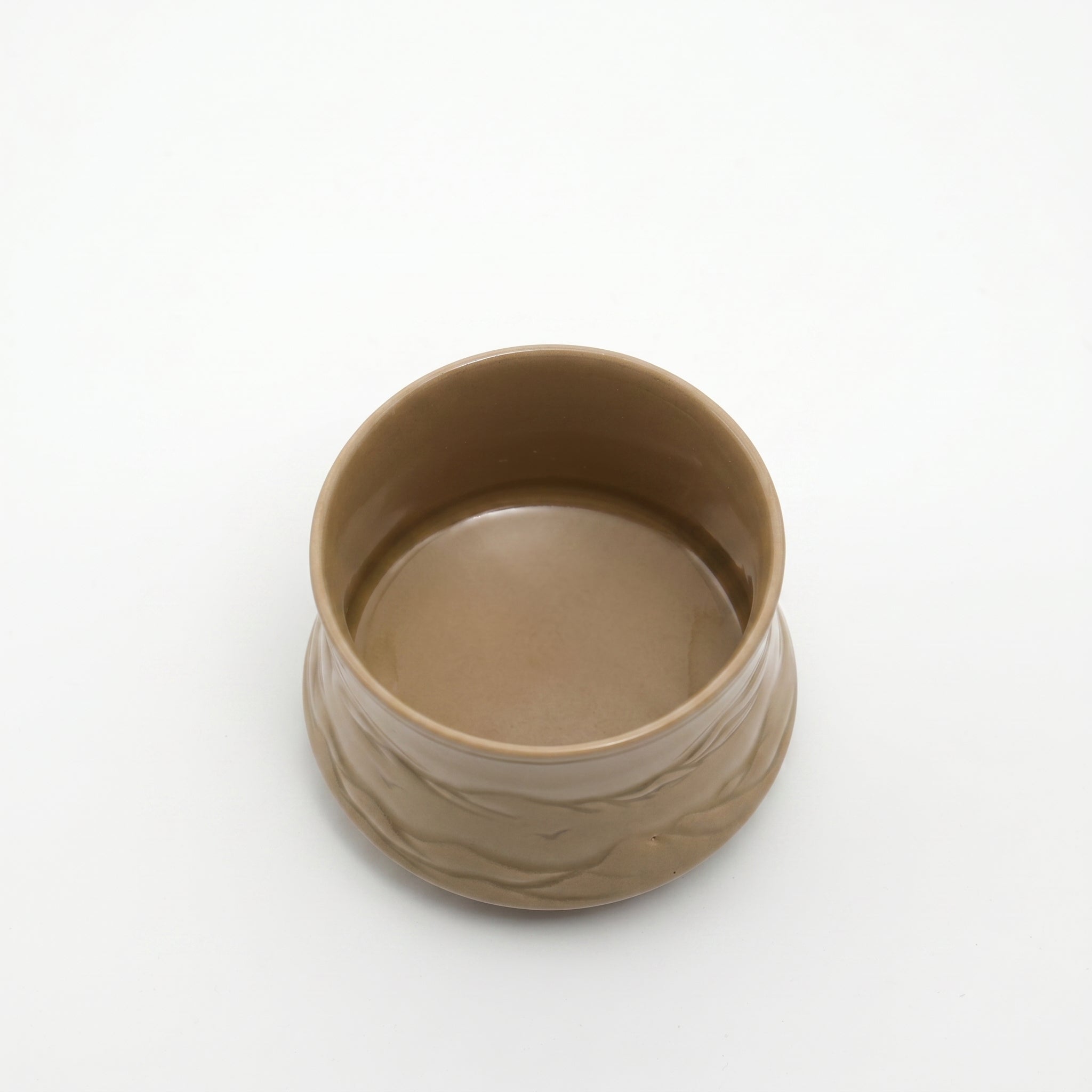 Ou Ware Yellow Glaze Wild Goose Mountain Landscape Cup