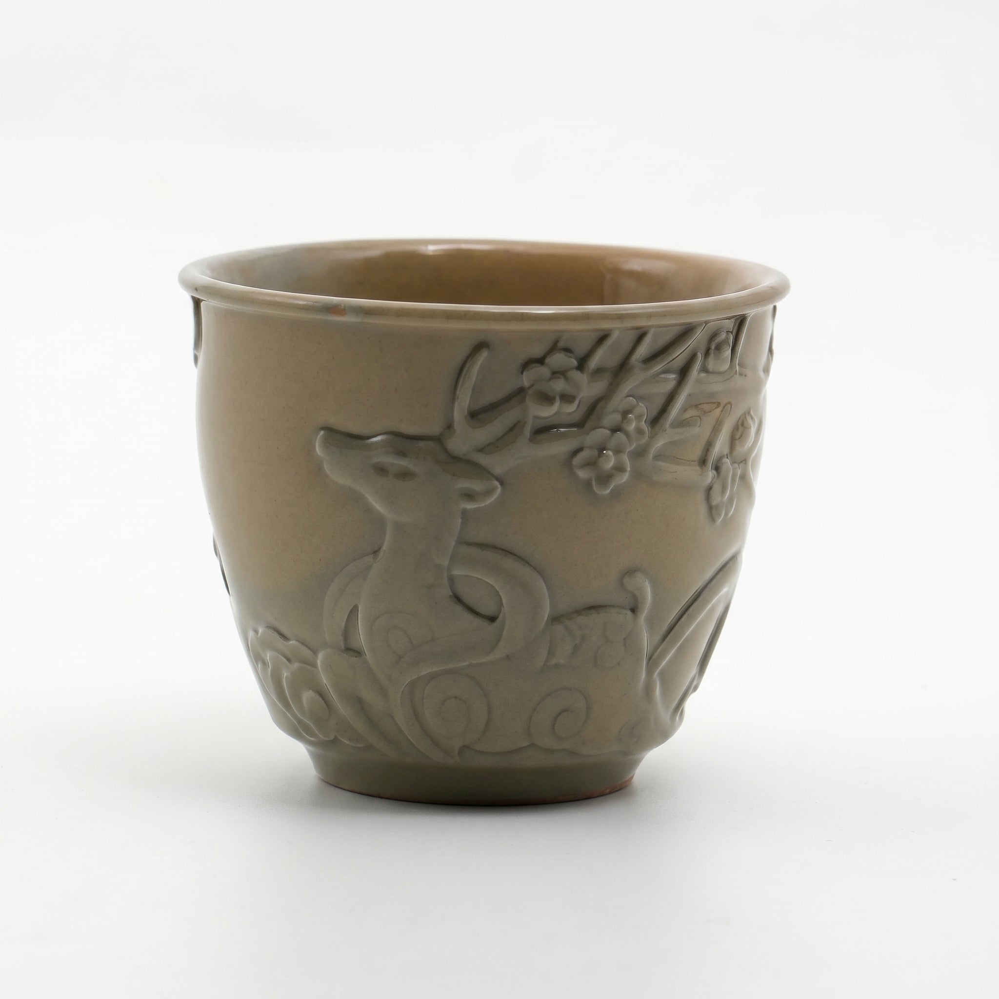 Ou Ware White Deer Pattern Cup