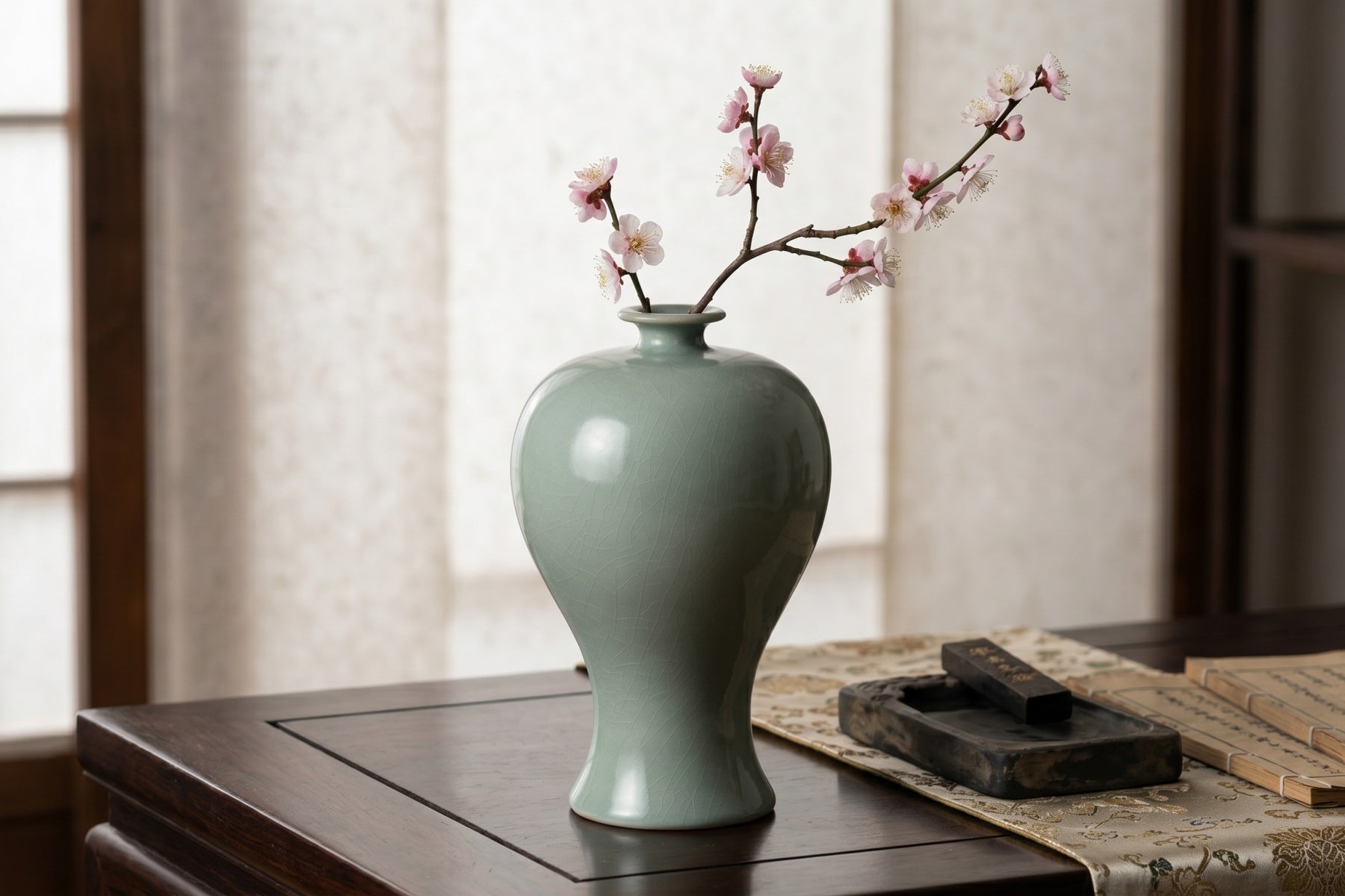 Ru Ware Celadon Meiping (Plum Vase)