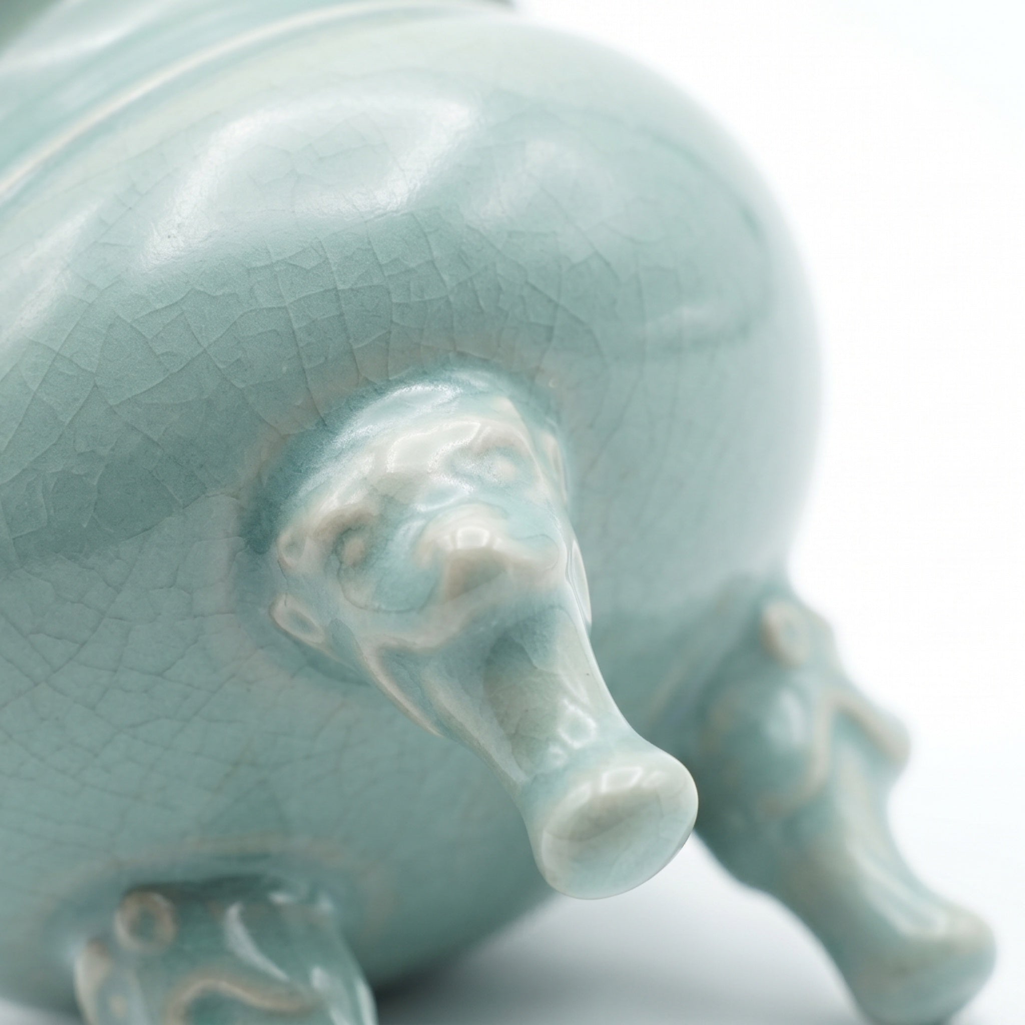 Ru Ware Celadon Beast-Foot Incense Burner