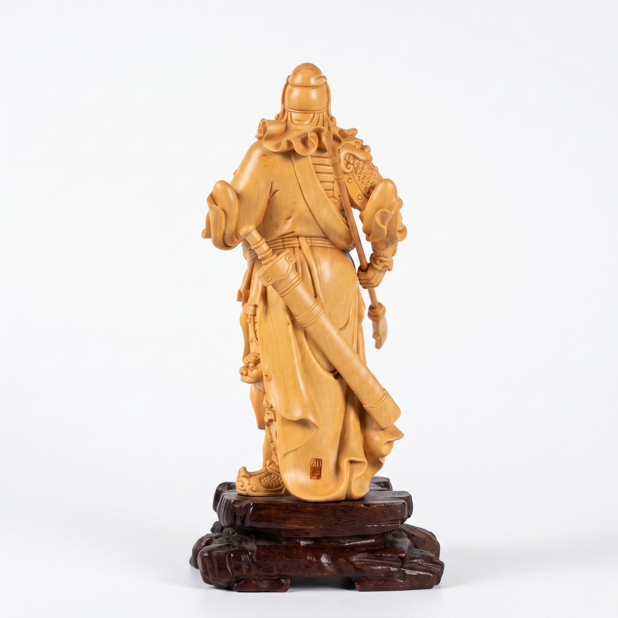 Boxwood Carving of Martial Saint Guan Gong