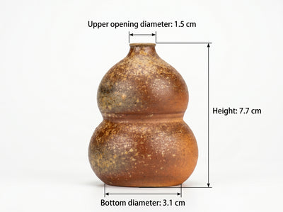 Ou Ware Wood-Fired Mini Gourd Vase