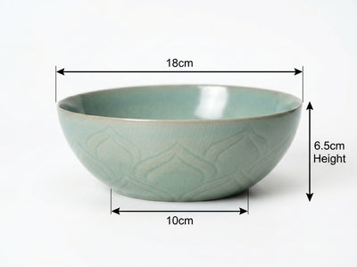 Ru Ware Celadon Dragon Motif Bowl