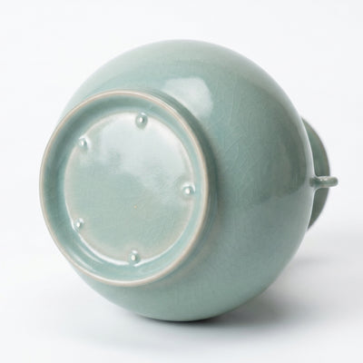 Ru Ware Celadon Twin-Handle Round Vase