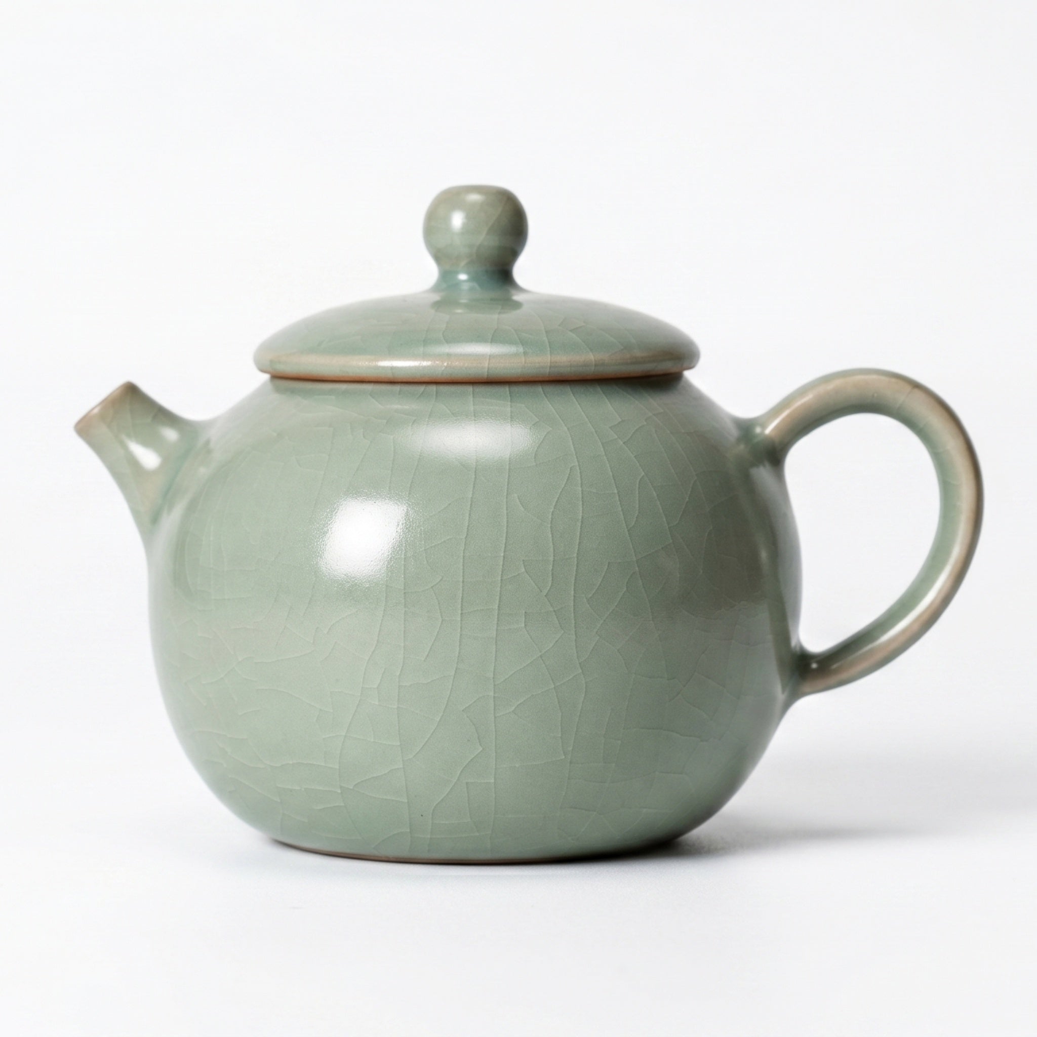 Ru Ware Celadon Apple Teapot