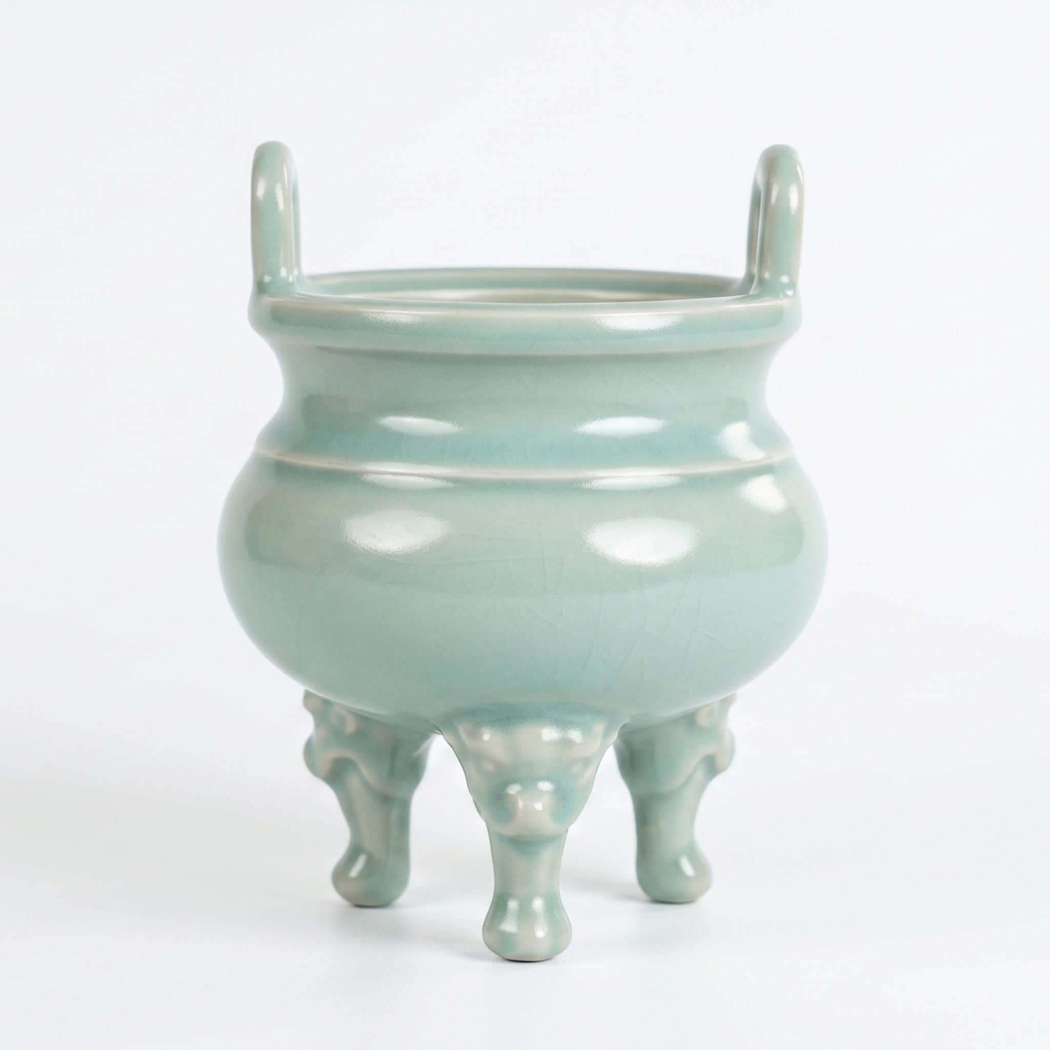 Ru Ware Celadon Beast-Foot Incense Burner