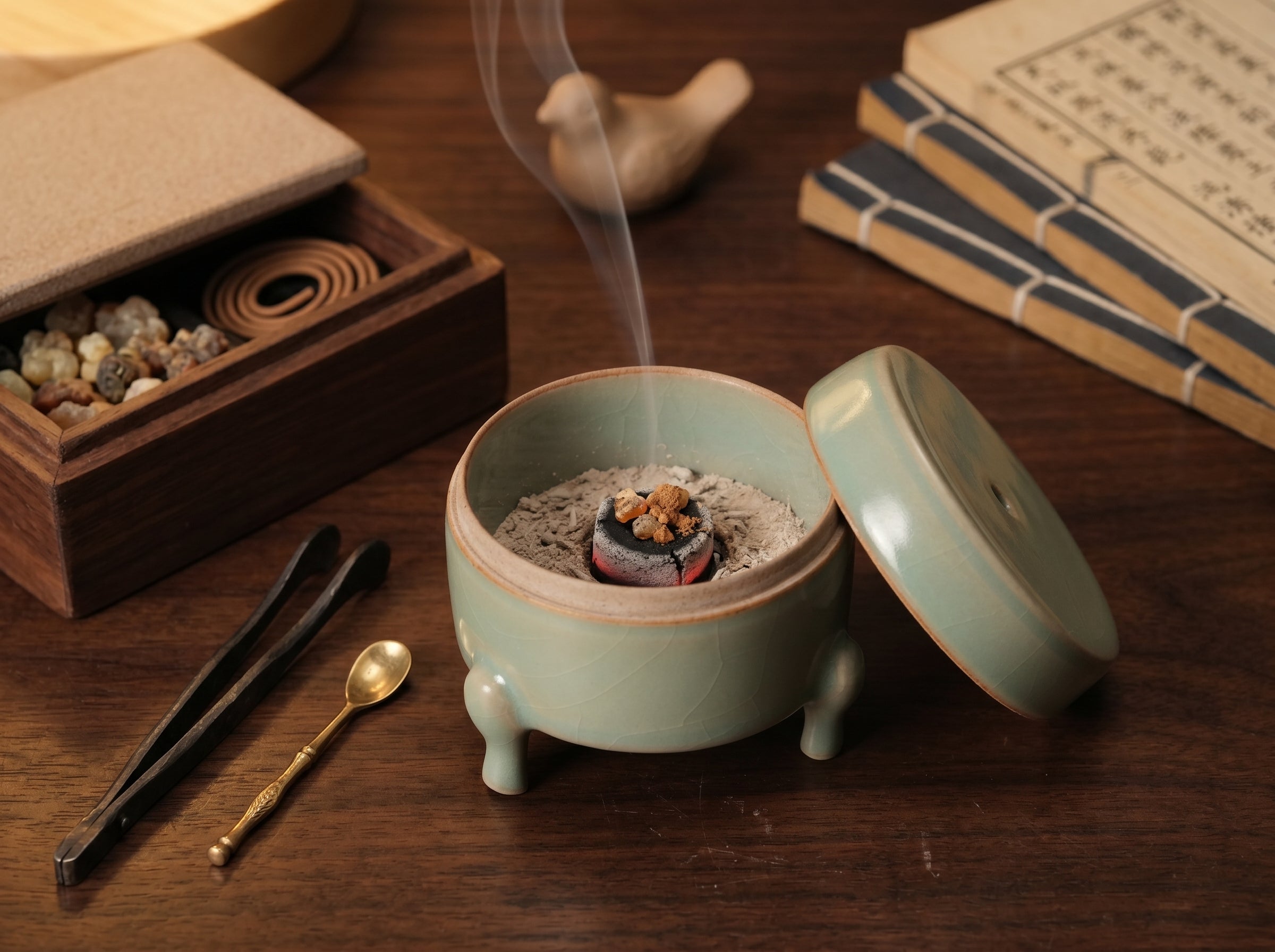 Ru Ware Celadon Tripod Censer