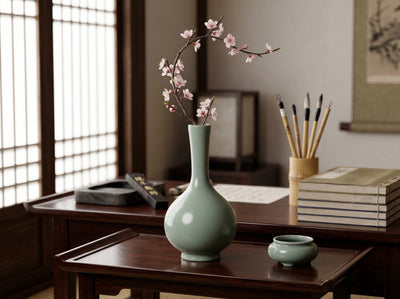 Ru Ware Celadon Long-Neck Danping Vase