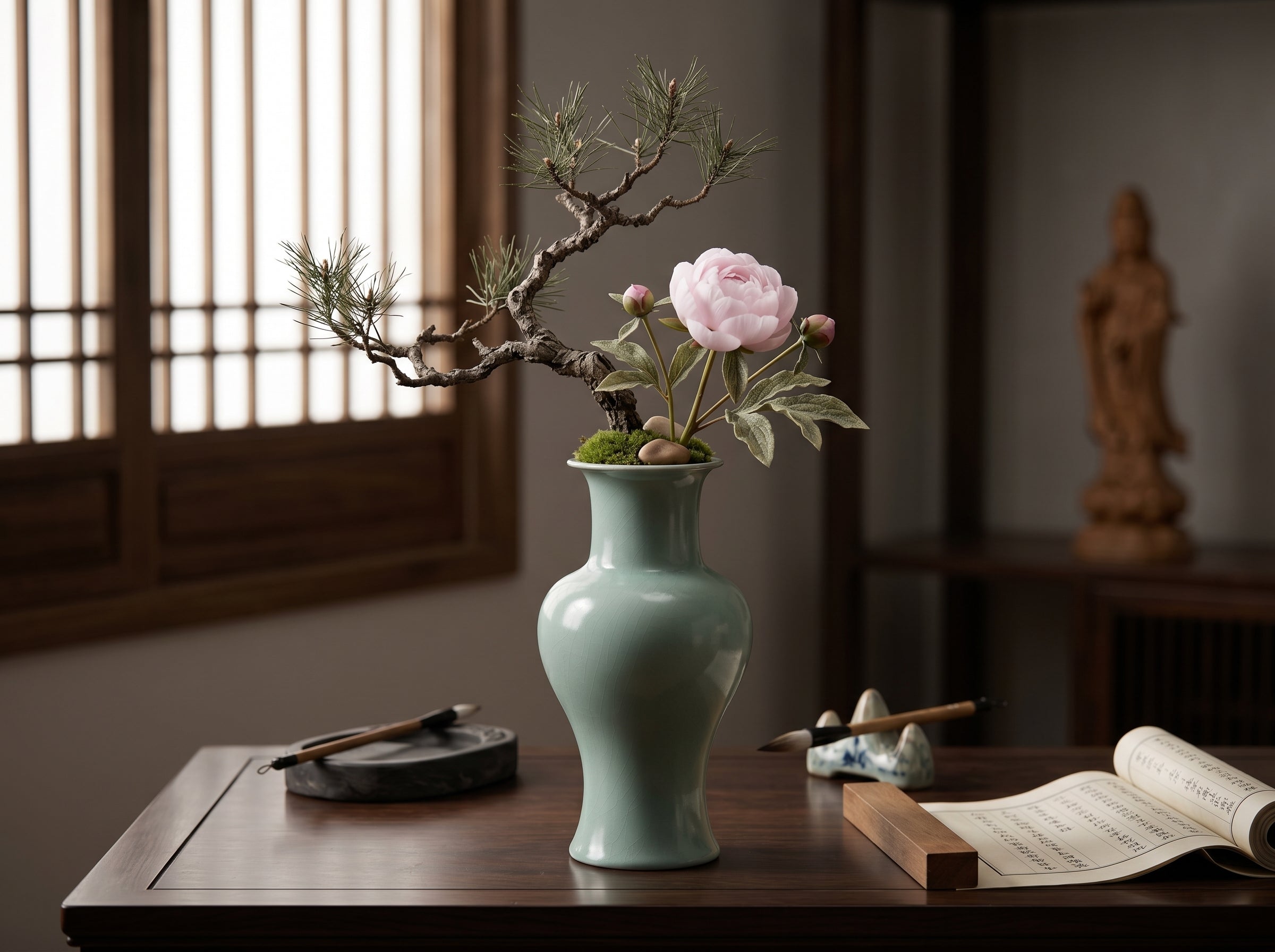 Ru Ware Celadon Guanyin Vase