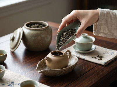 Ru Ware Celadon Cha Ze (Tea Scoop)