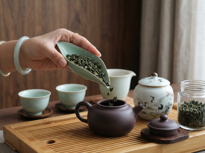 Ru Ware Celadon Cha Ze (Tea Scoop)