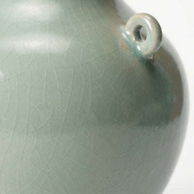 Ru Ware Celadon Twin-Handle Round Vase
