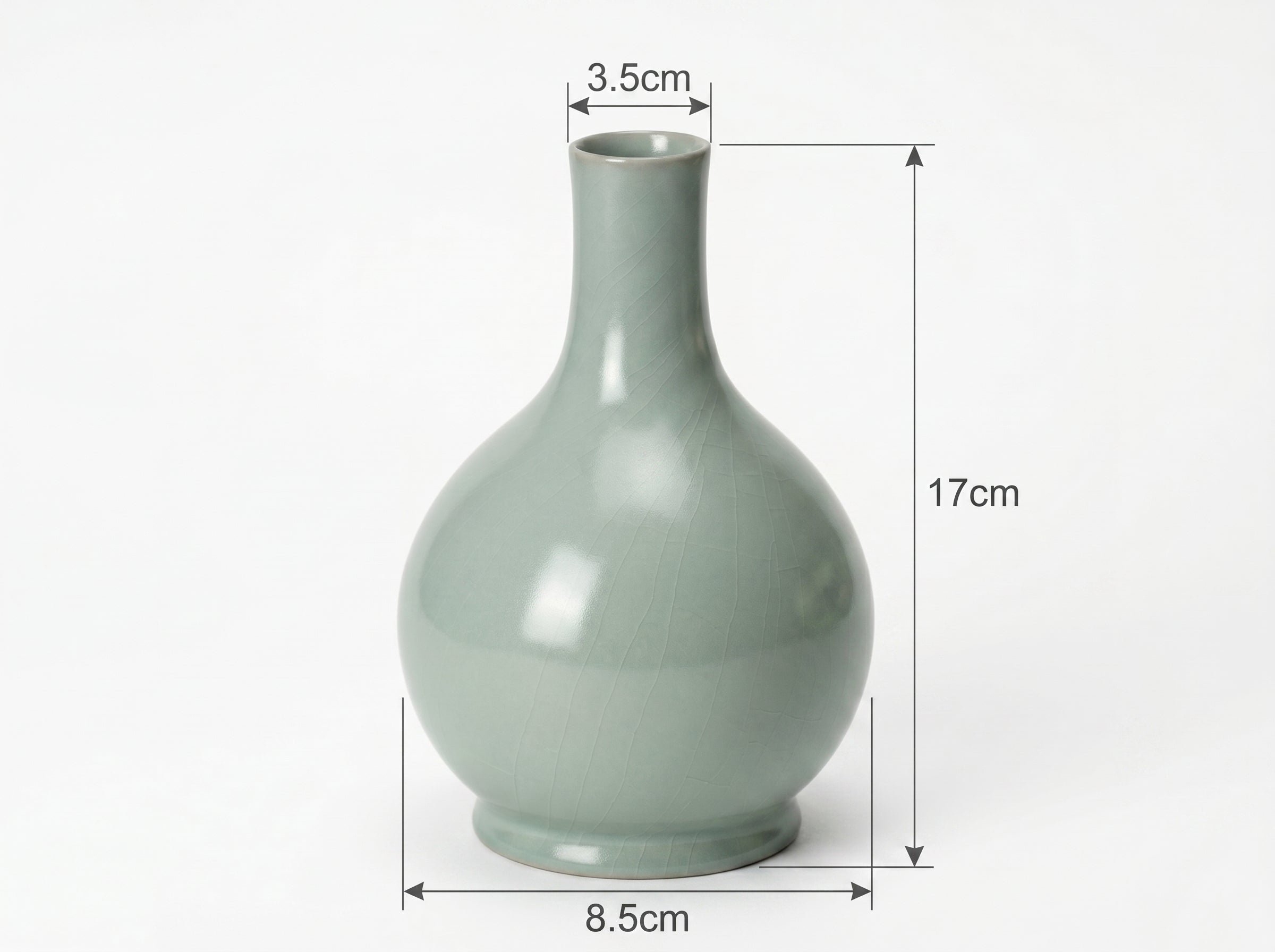 Ru Ware Celadon Short-Neck Danping Vase