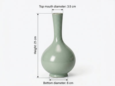 Ru Ware Celadon Long-Neck Danping Vase