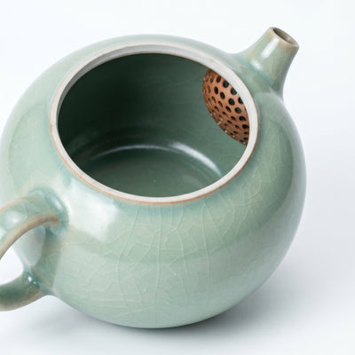 Ru Ware Celadon Apple Teapot