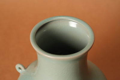 Ru Ware Celadon Twin-Handle Round Vase