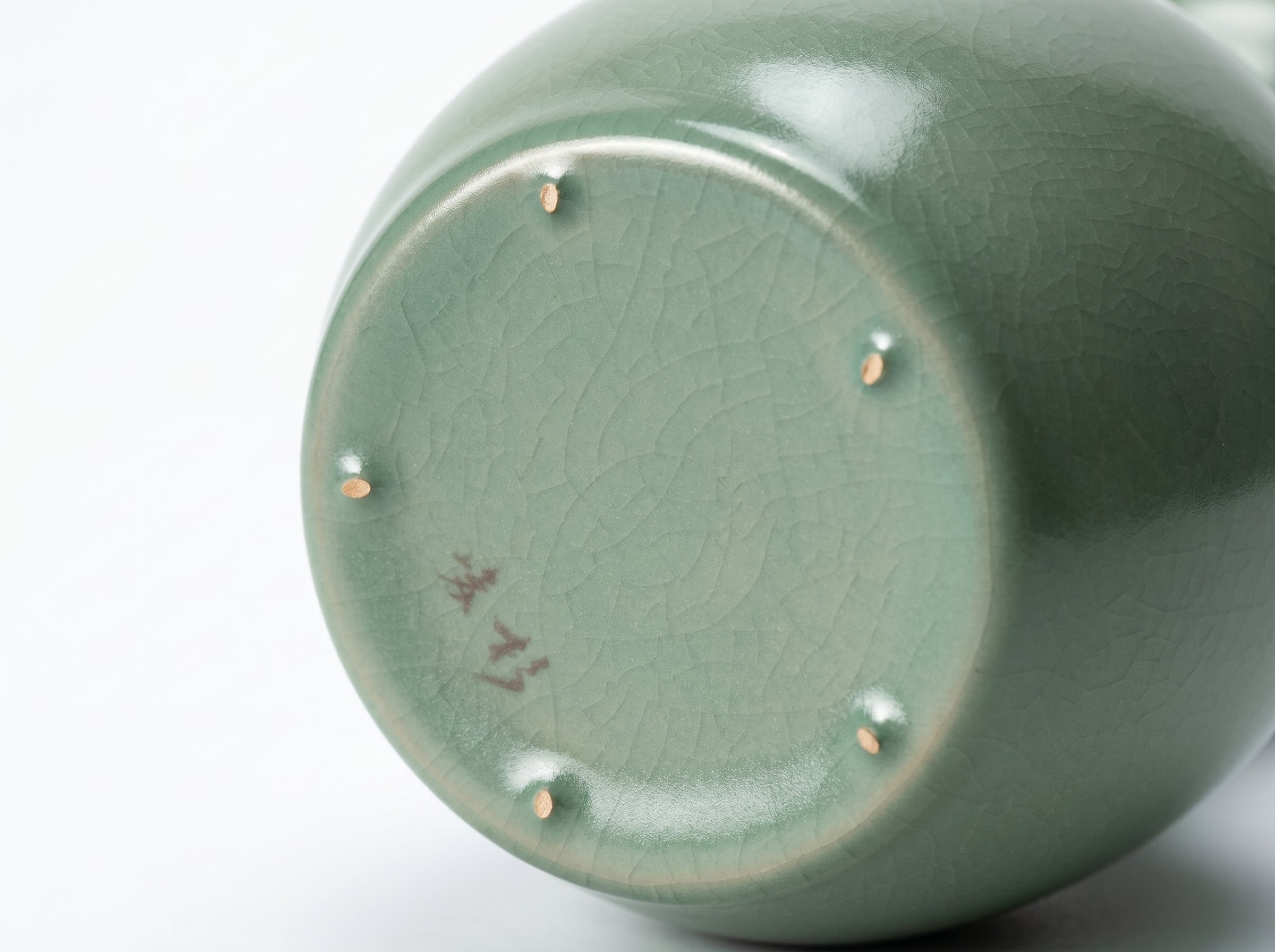 Ru Ware Celadon Dish-Mouth Mallet Vase