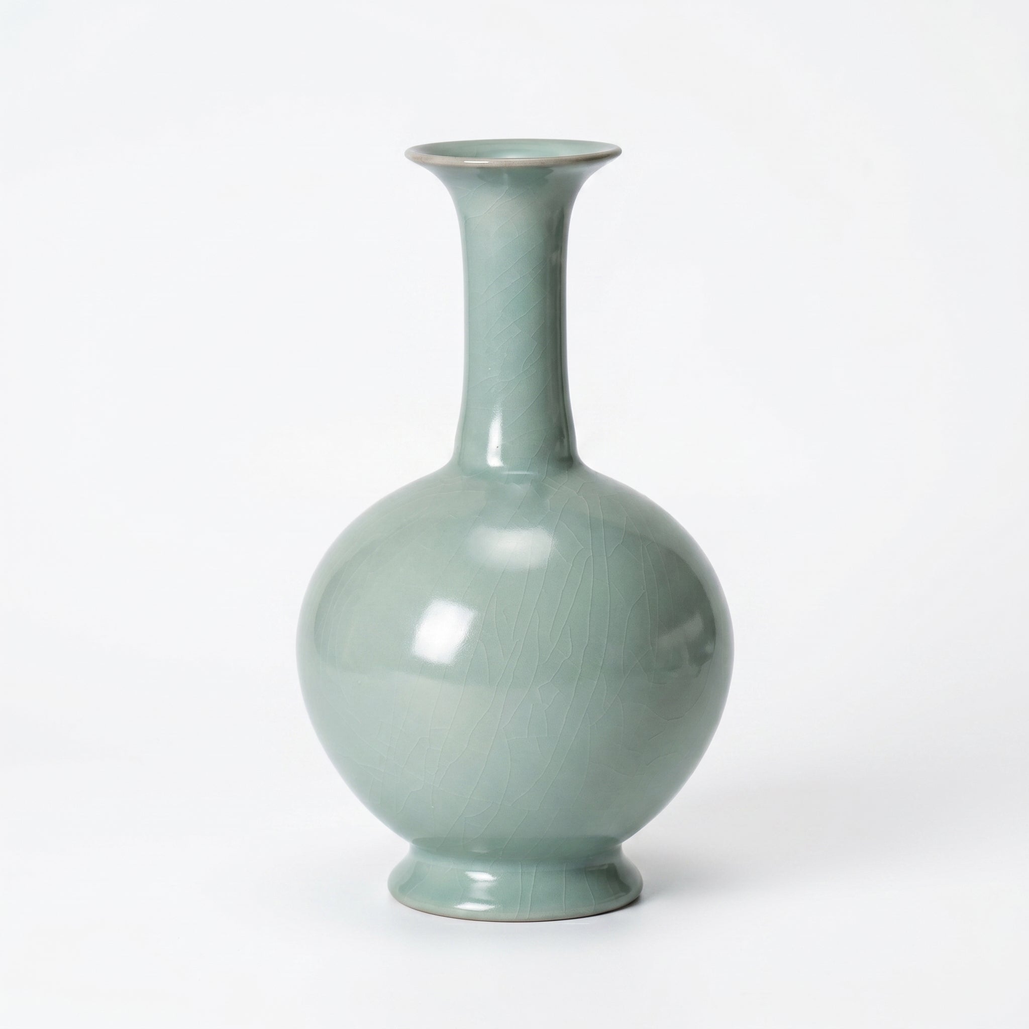Ru Ware Celadon Drum-Belly Vase