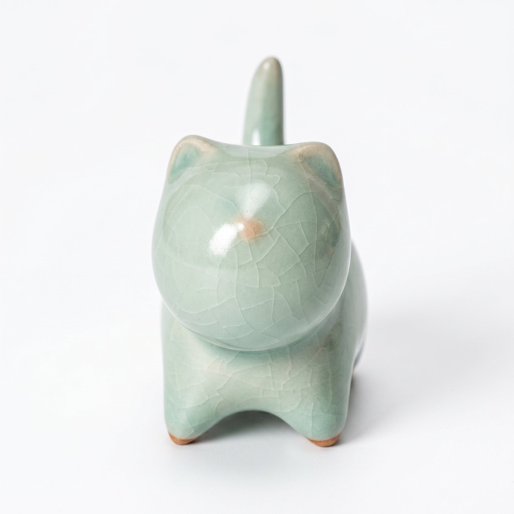 Ru Ware Celadon Kitten Figurine