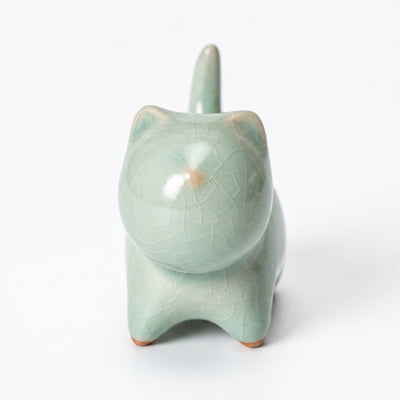 Ru Ware Celadon Kitten Figurine