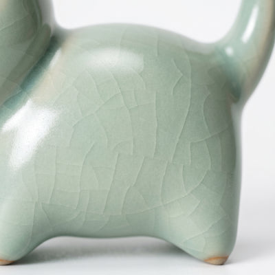 Ru Ware Celadon Kitten Figurine