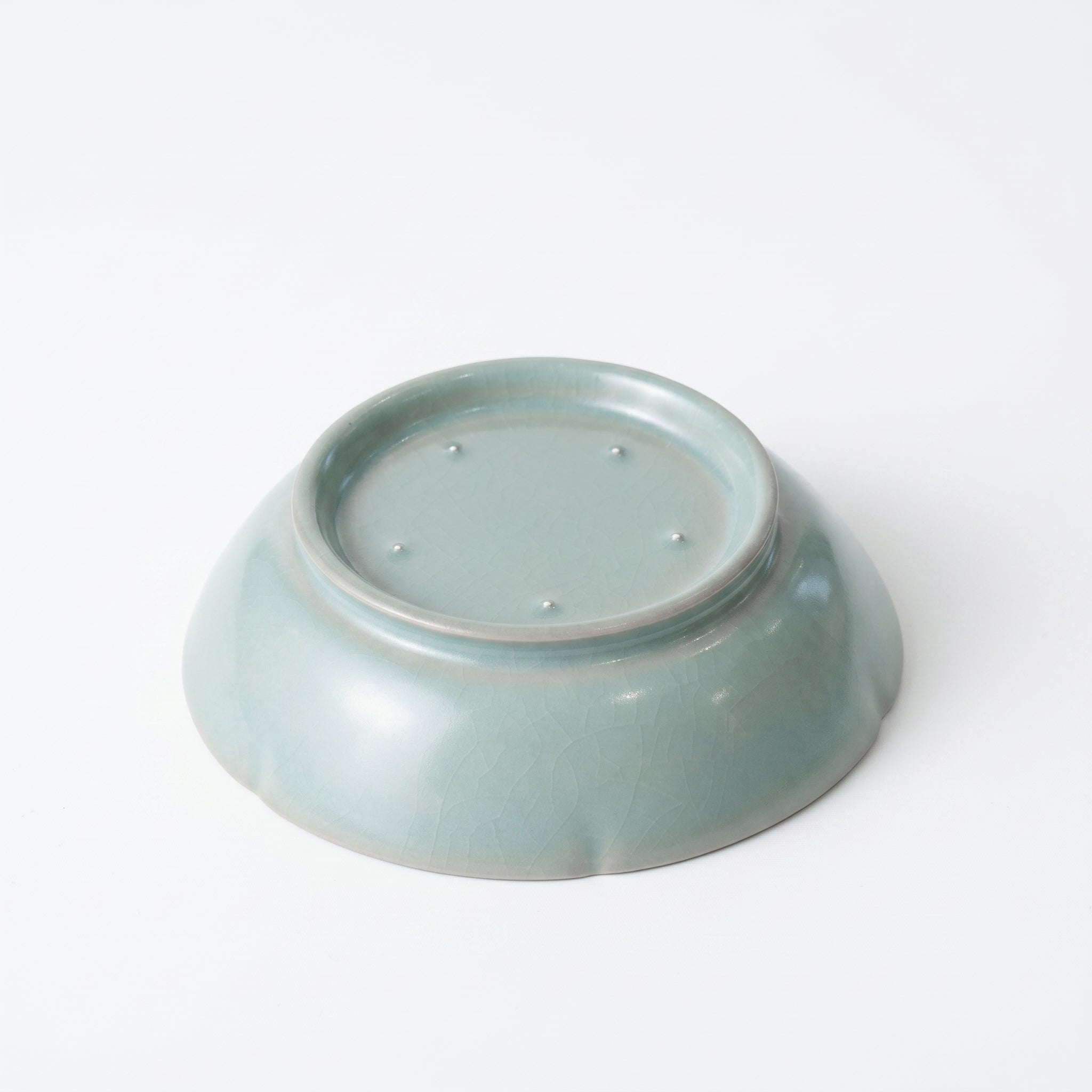 Authentic Ru Ware Celadon Kui-Shaped Bowl – Rare Song Dynasty Style Ceramic Tea Bowl with Crackle Glaze for Collectors