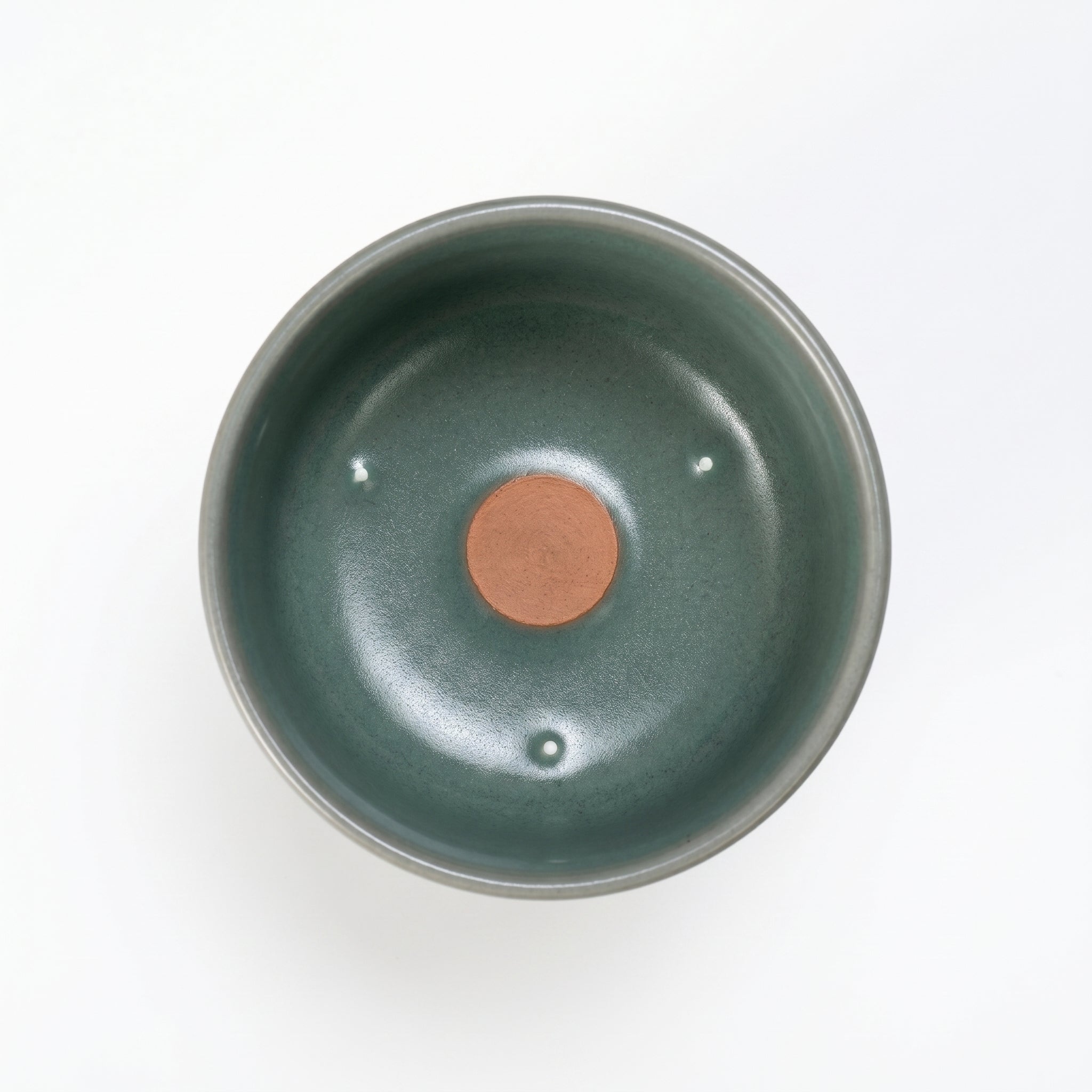Handmade Celadon Teacup - Crackle Glaze Bamboo Joint Cup
