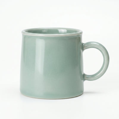 Handmade Celadon Coffee Mug - Unique Ru Kiln Ceramic Cup