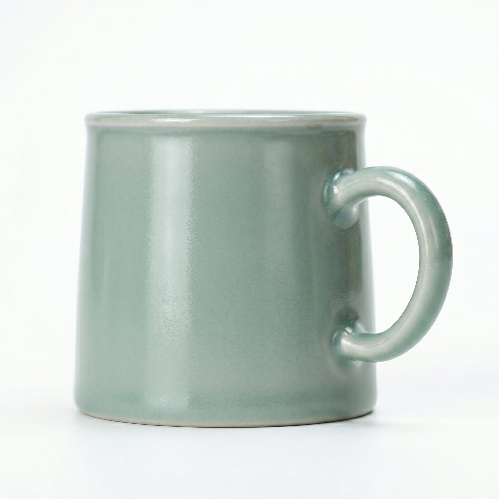 Handmade Celadon Coffee Mug - Unique Ru Kiln Ceramic Cup