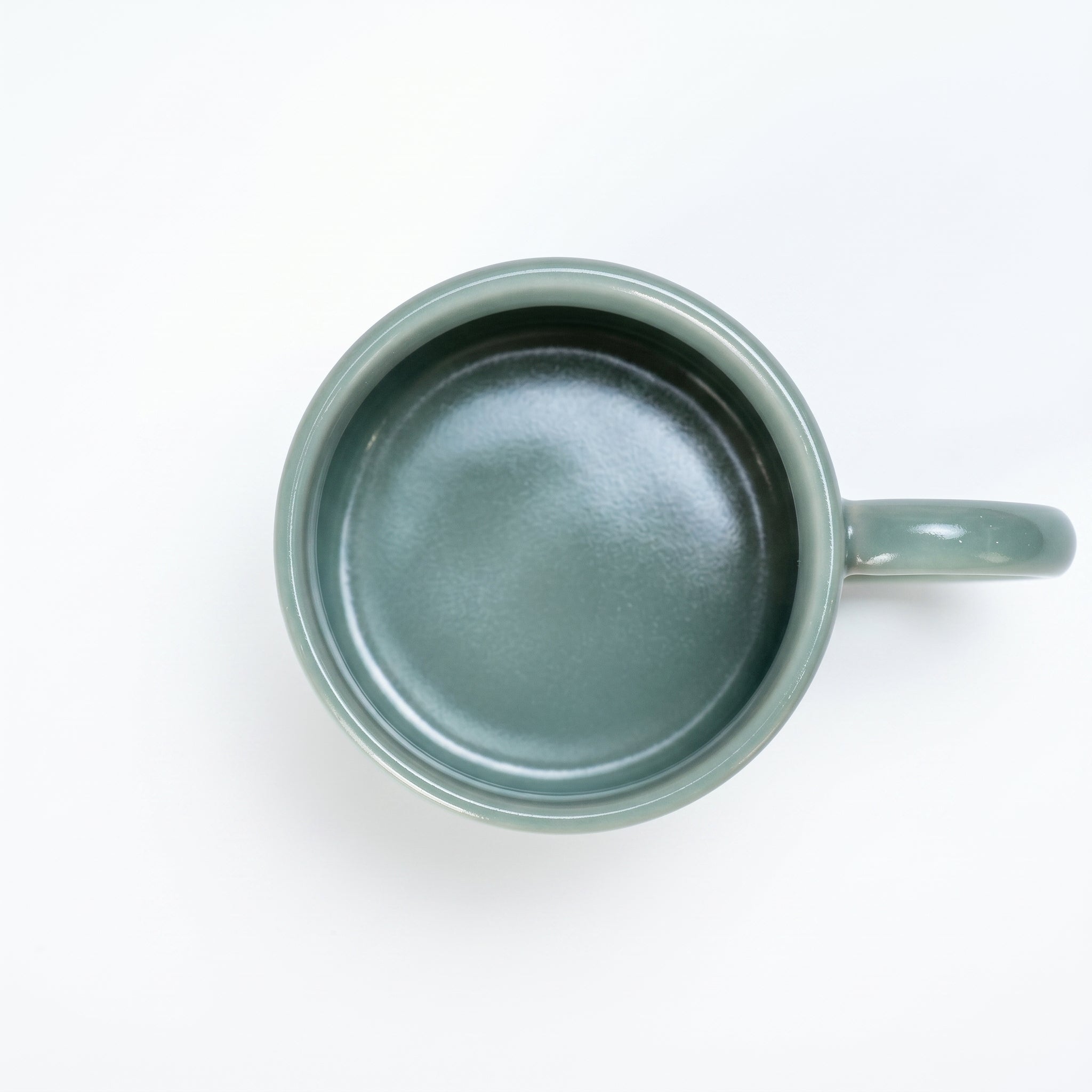 Handmade Celadon Coffee Mug - Unique Ru Kiln Ceramic Cup