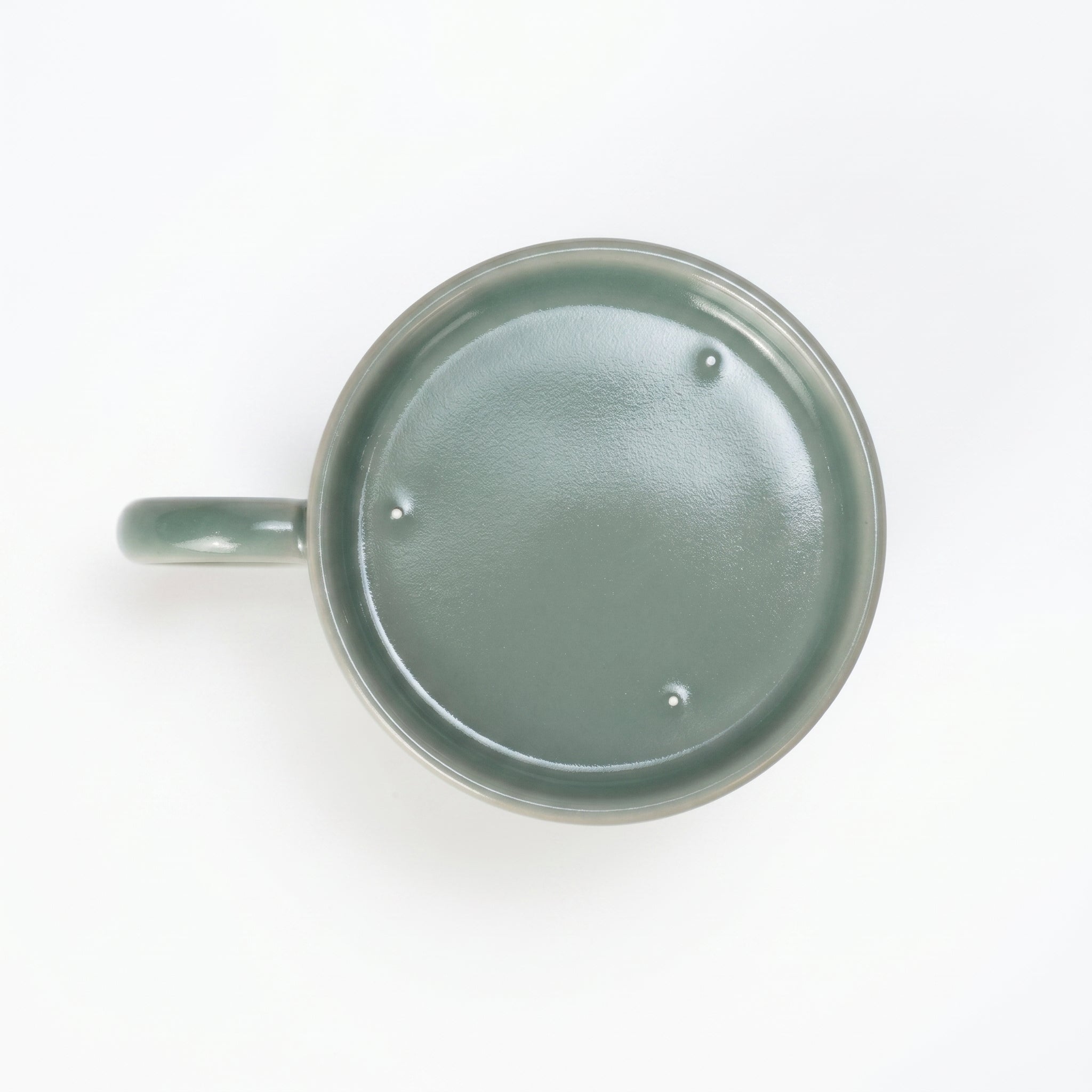 Handmade Celadon Coffee Mug - Unique Ru Kiln Ceramic Cup