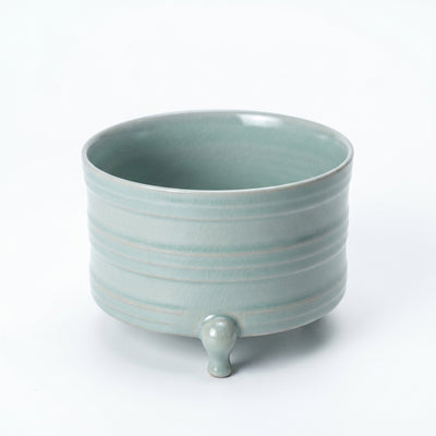 Ru Ware Celadon Ribbed Tripod Censer