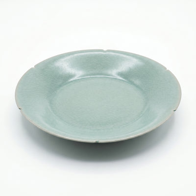 Ru Ware Celadon Foliate Rim Plate