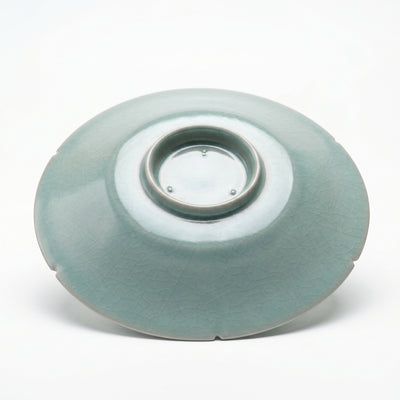 Ru Ware Celadon Foliate Rim Plate