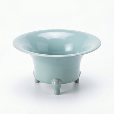 Ru Ware Celadon Tripod Horseshoe Zun