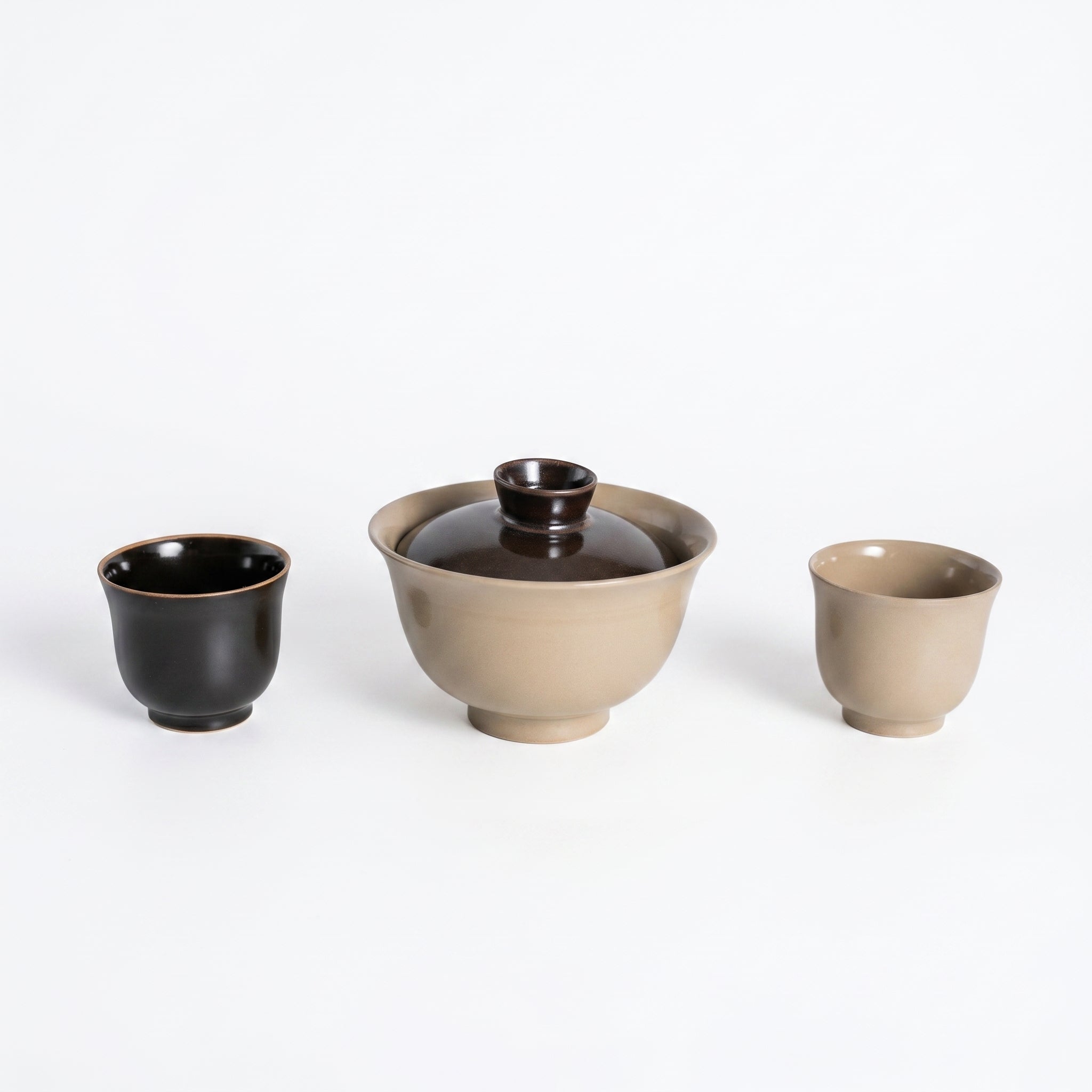 Ou Ware Two-Tone Gaiwan Tea Set