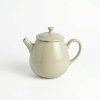 Ou Ware Pale Celadon Pear-Shaped Teapot 8-Piece Set