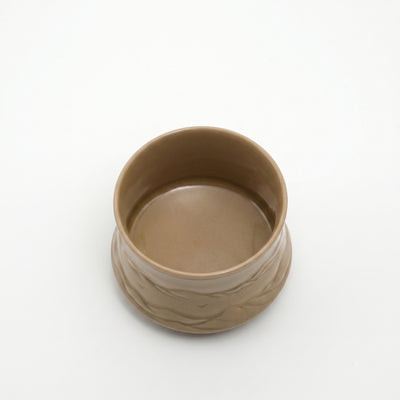 Ou Ware Yellow Glaze Wild Goose Mountain Landscape Cup